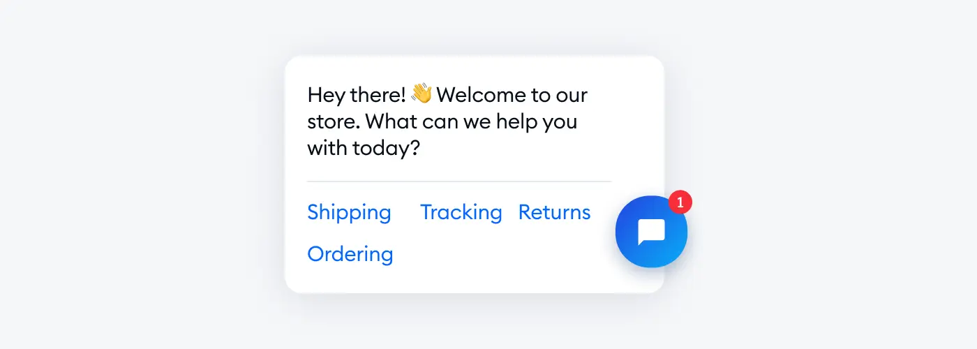 Tidio welcome message livechat